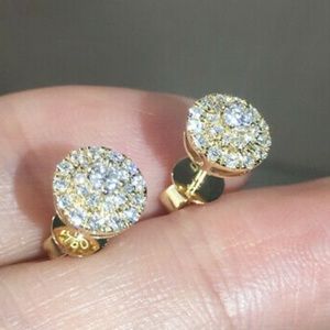 New 18k gold plated stud earrings